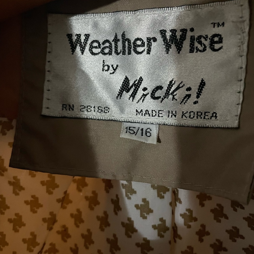 NWT Vintage Trench / Rain Coat - Picture 10 of 14